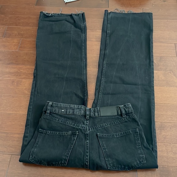 mango black straight leg jeans - Picture 2 of 2